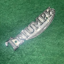 Triumph T140 UK Tank Badge One Only 60-2569 Used x1 