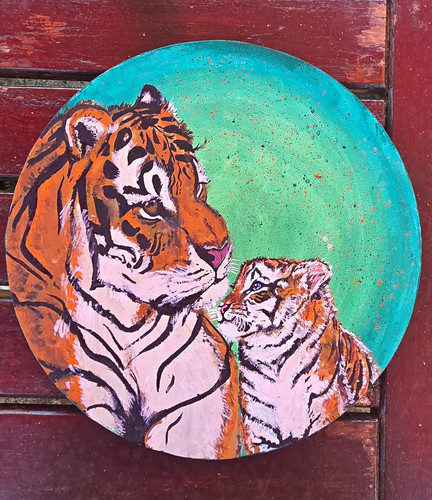 Original painting tiger - original, &