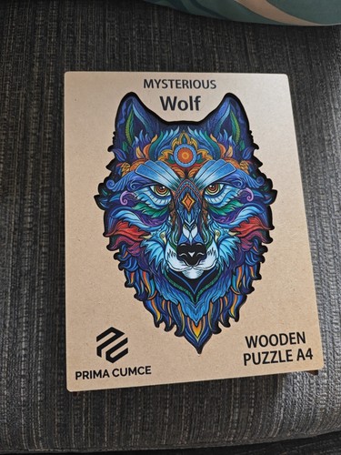 Mysterious wolf wooden - mysterious,