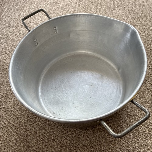 Vintage large aluminium jam - vintage,