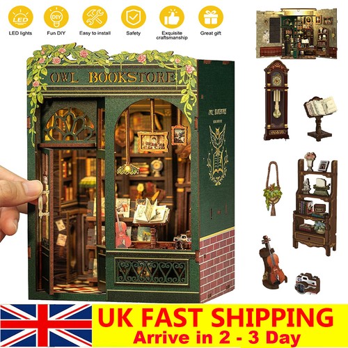 Wooden book nook kit - wooden,