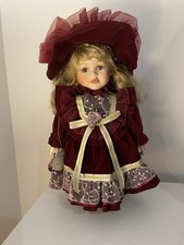 Leonardo Collection Porcelain Doll “Charlotte” – 13” Vintage