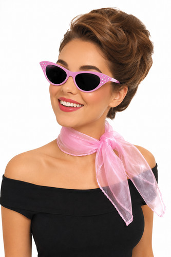 50s pink glasses - 50s, set