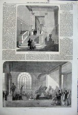 Old Antique Print 1861