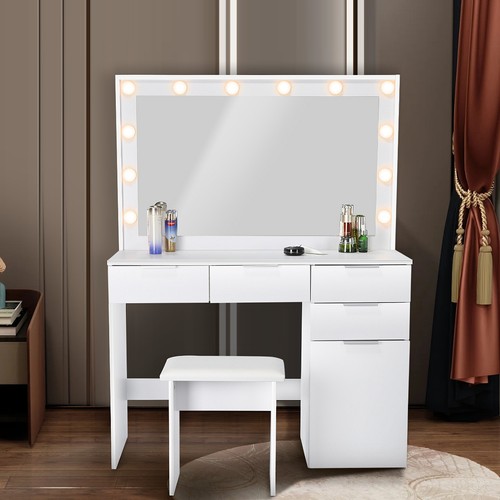 White dressing table - table, set