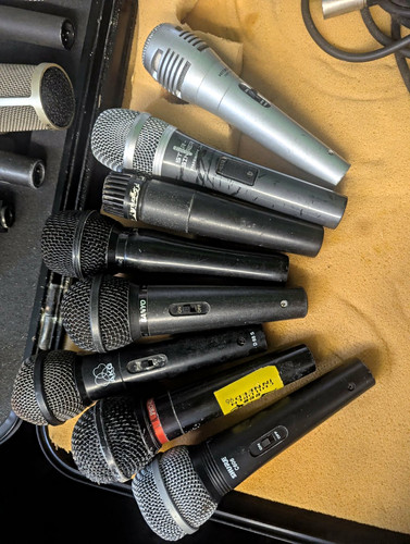 Sanyo handheld microphones lot - handheld,