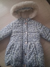 Mothercare Girls Fleece Lined Coat Age 2-3 Years
