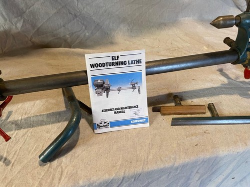 Coronet elf wood lathe - coronet, bed