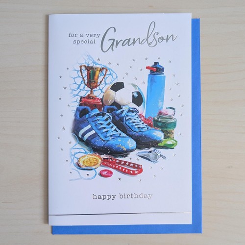 Grandson birthday card male - grandson,
