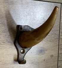 Vintage Horn Coat Hanger Hook Wall Mount