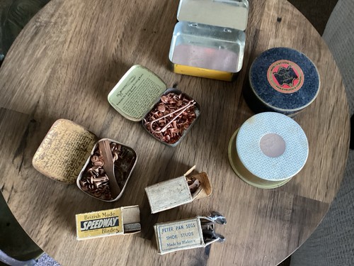 Vintage collection tins and - vintage, of
