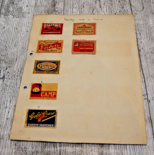 Superb vintage matchbox - vintage, labels
