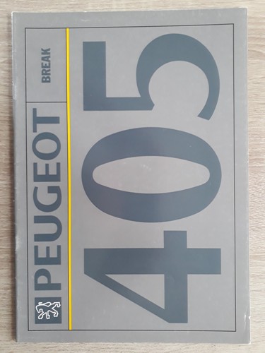 Peugeot 405 break brochure - peugeot,