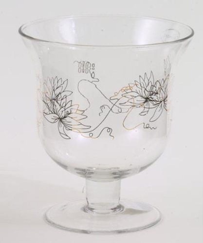 Hurricane vase stem with - hurricane,