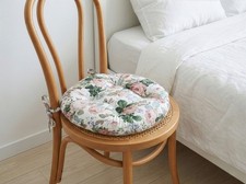 Round Chair Cushion with Ties