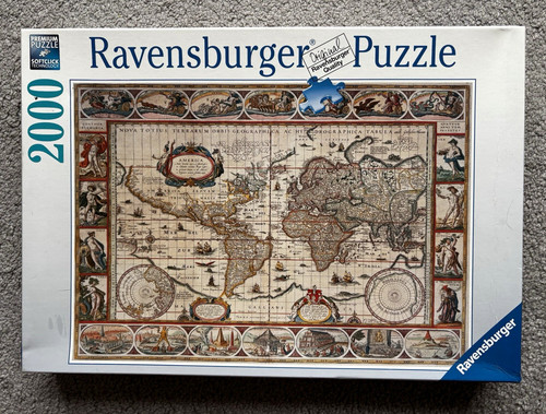 Ravensburger vintage world map - vintage,