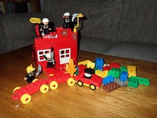 Lego duplo fire station - fire,