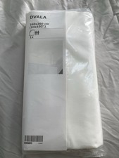 IKEA DVALA - White 100% Cotton Flat Sheet - SUPER KING BNWT
