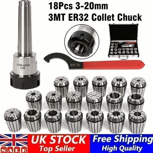 Er32 mt3 collet chuck set - mt3,