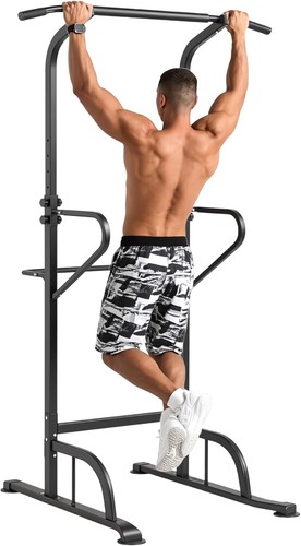 Homcom power tower dip station - power,