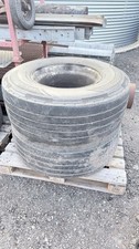 PAIR 2 X 385 65 22.5 TYRES AND