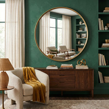 Large Round Industrial Style