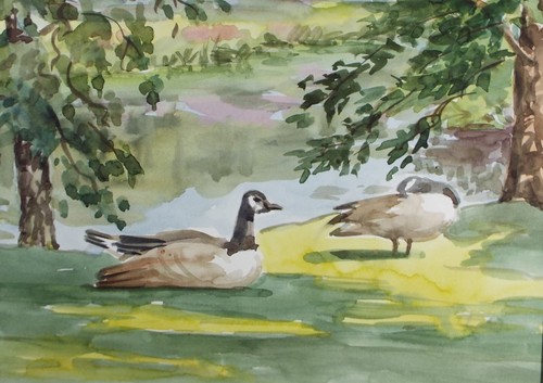 Original watercolour study - original, 'study