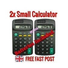 2x POCKET CALCULATOR 8 DIGIT