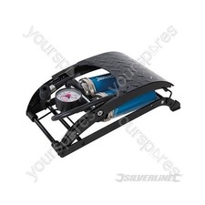 Silverline Foot Pump Heavy Duty Double Barrel - 470cc