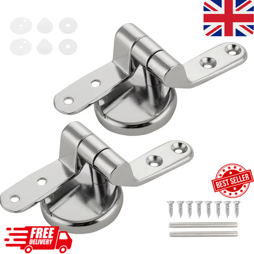 Toilet seat hinges - toilet, pair