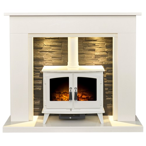 Acantha miramar white - white, marble