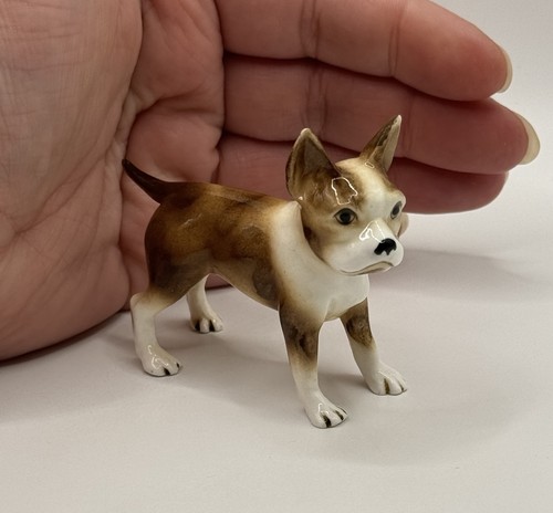 Vintage brown boston terrier - vintage,