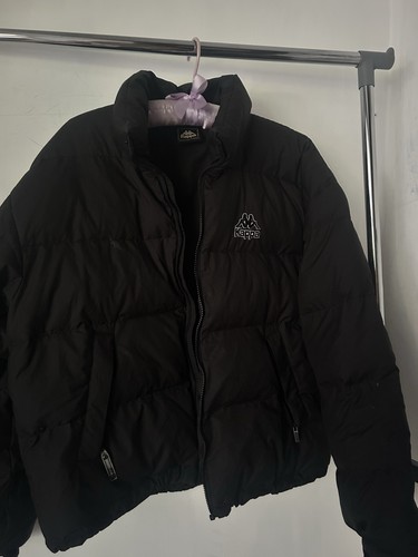 Kappa black puffer jacket full - black,