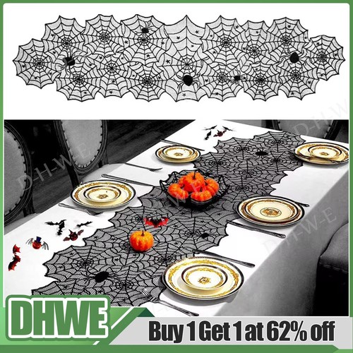 Halloween lace table cloth - lace,