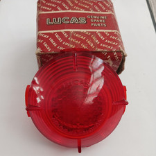 BRISTOL 405 DAIMLER LOTUS ELITE LUCAS L551 REAR LAMP RED LENS & REFLECTOR