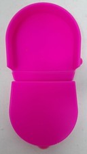 Pink Silicone Travel Soap Case Box Portable Wash Cup Holder Camping Storage