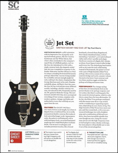 Gretsch g6128t 1962 duo - duo, jet