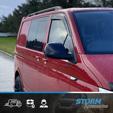 FOR VW T5 2003 - 2024 SWB ALUMINIUM ROOF BARS IN BLACK