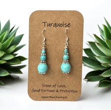Turquoise Earrings 925