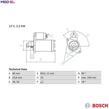 STARTER 0 986 025 400 FOR AUDI