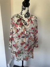 Zara woman sheer floral summer