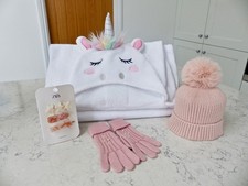 Zara Pink Bobble Hat/ Gloves