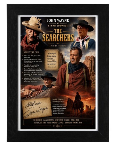 John wayne signed autograph - wayne,