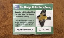 Azore’s Bullfinch Pin Badge