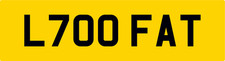 TOO FAT ! OLD NUMBER PLATE