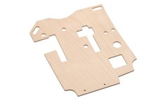 Wooden pedal floor board - , right