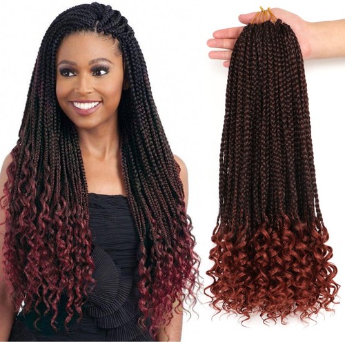 Packs lot crochet braids - braids, box