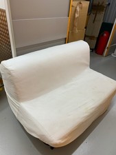 IKEA LYCKSELE 2-seat sofa-bed, Ransta natural cotton cover, used good condition