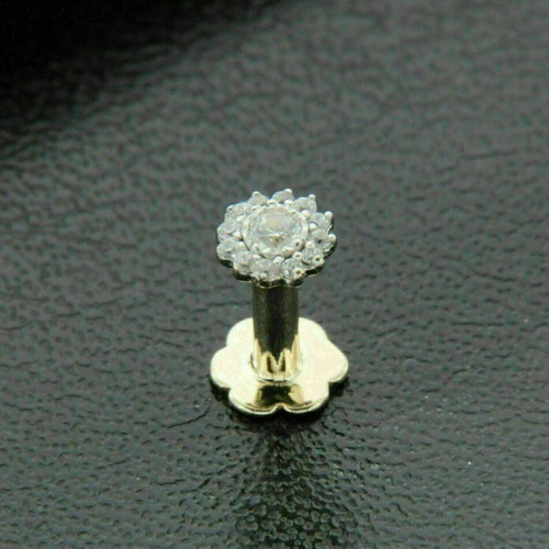 14k yellow gold plated - gold, 0.1ct