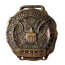 WW2 Boys Working Reserve USA 283521.25" Bradd Medallion to Fob Conversion
